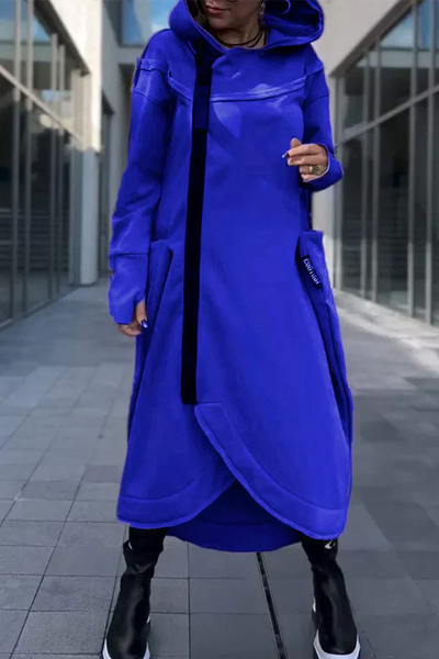 Celestyna™ | Długa bluza z zamkiem błyskawicznym
