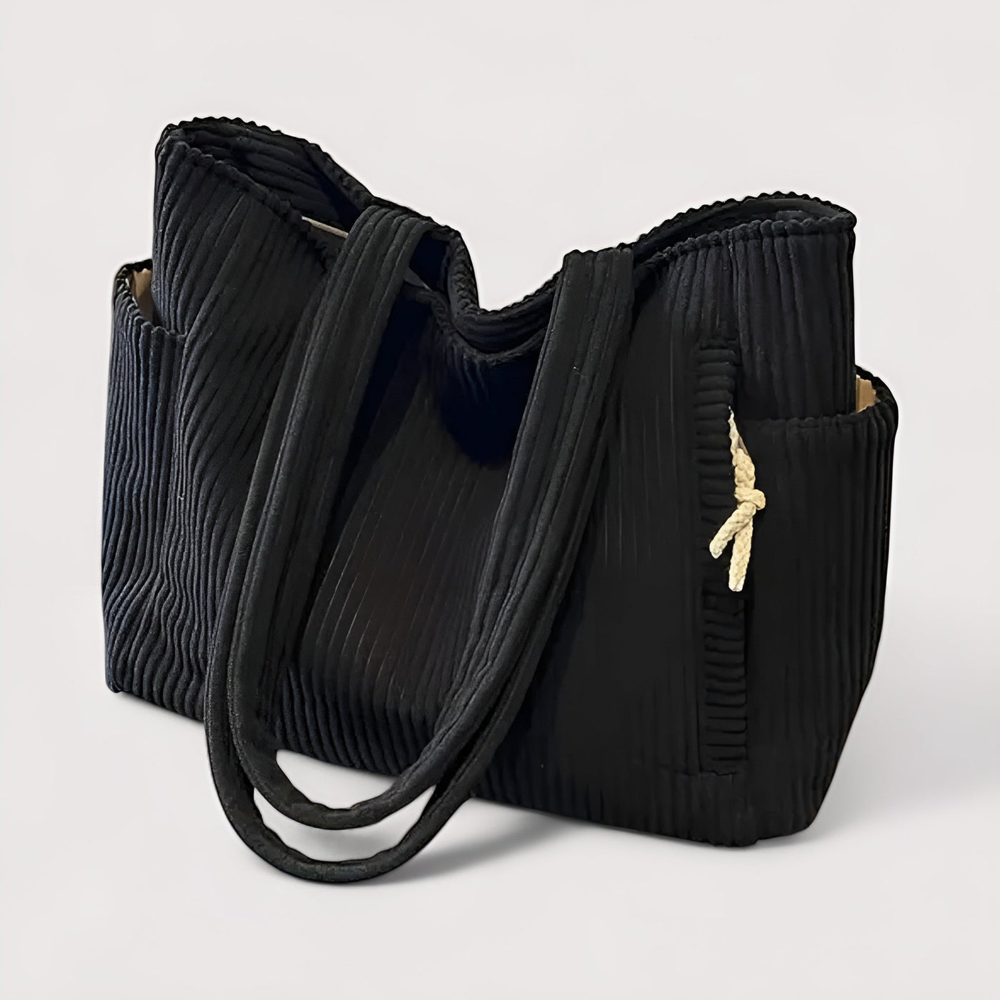 Ewa™ |  Prążkowana torba typu shopper