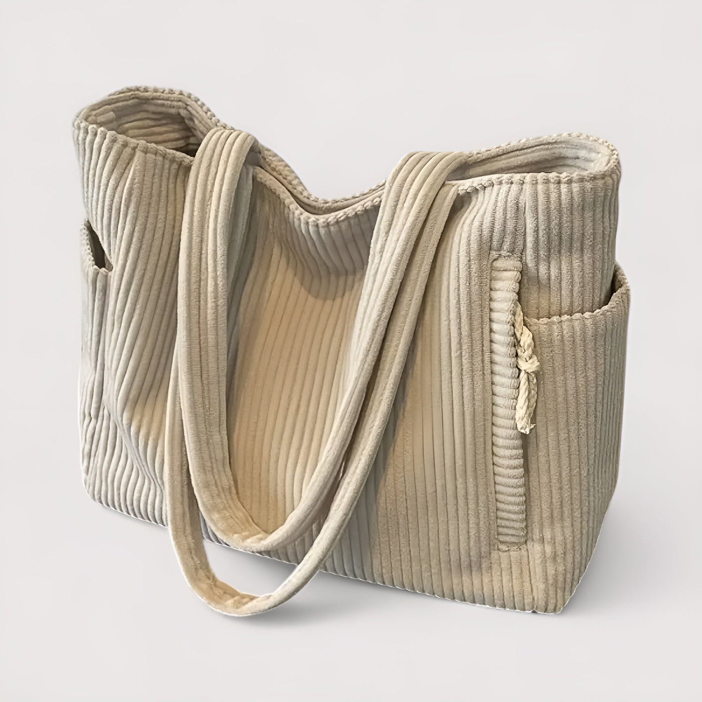 Ewa™ |  Prążkowana torba typu shopper