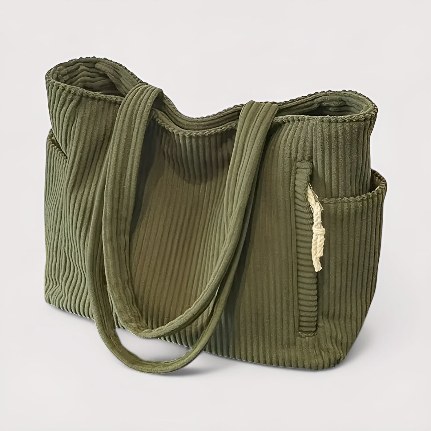Ewa™ |  Prążkowana torba typu shopper