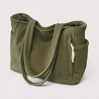 Ewa™ |  Prążkowana torba typu shopper