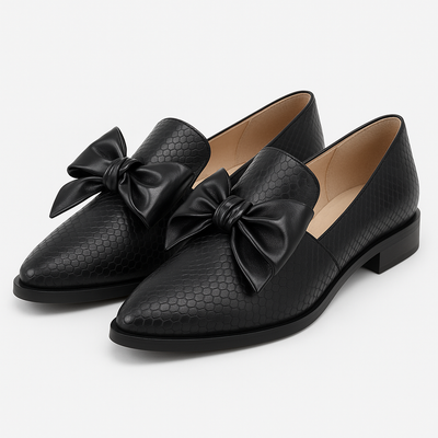 Marianna | Loafers z kokardką