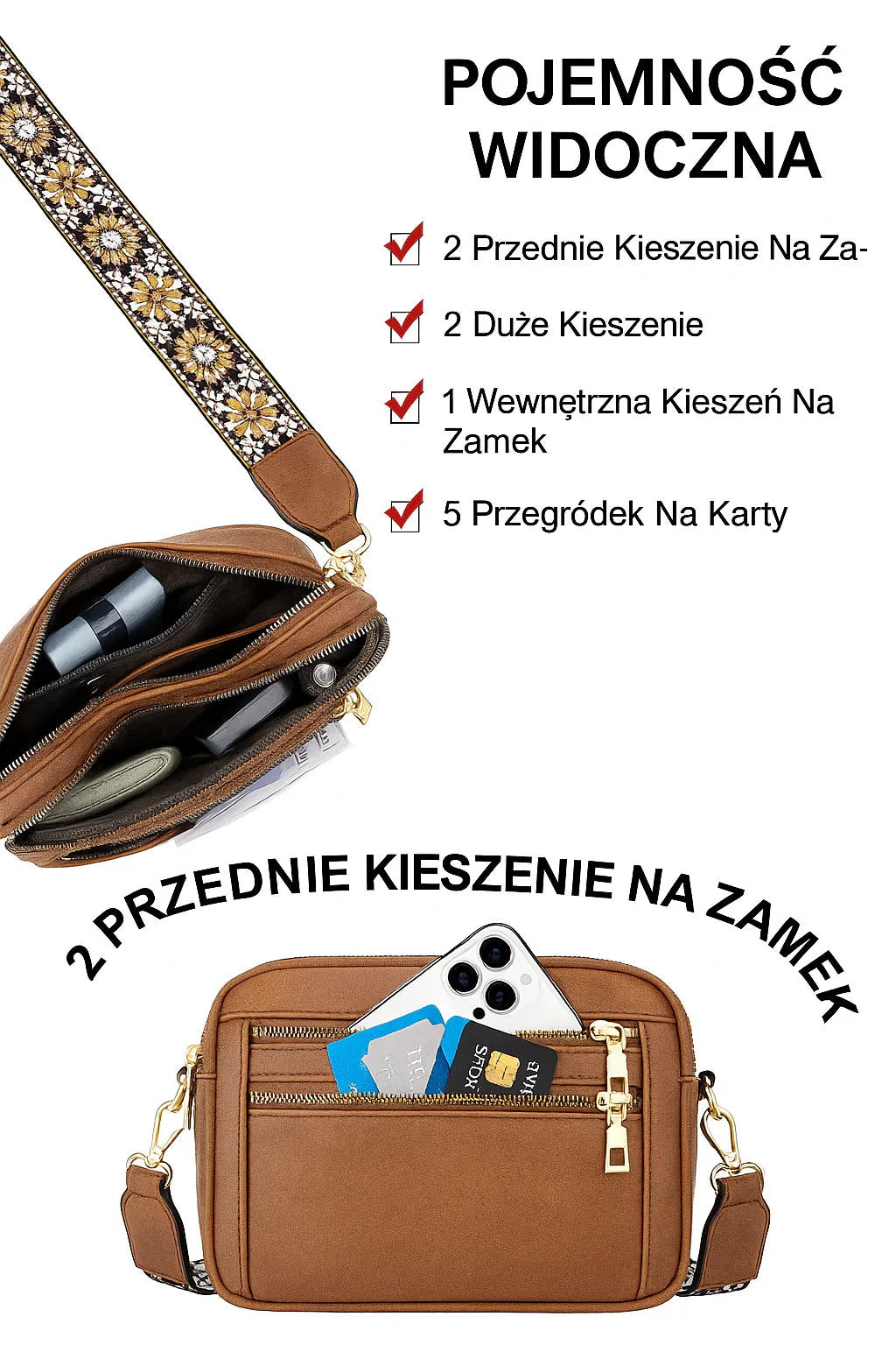 Celina™ | Piękna skórzana torba na ramię