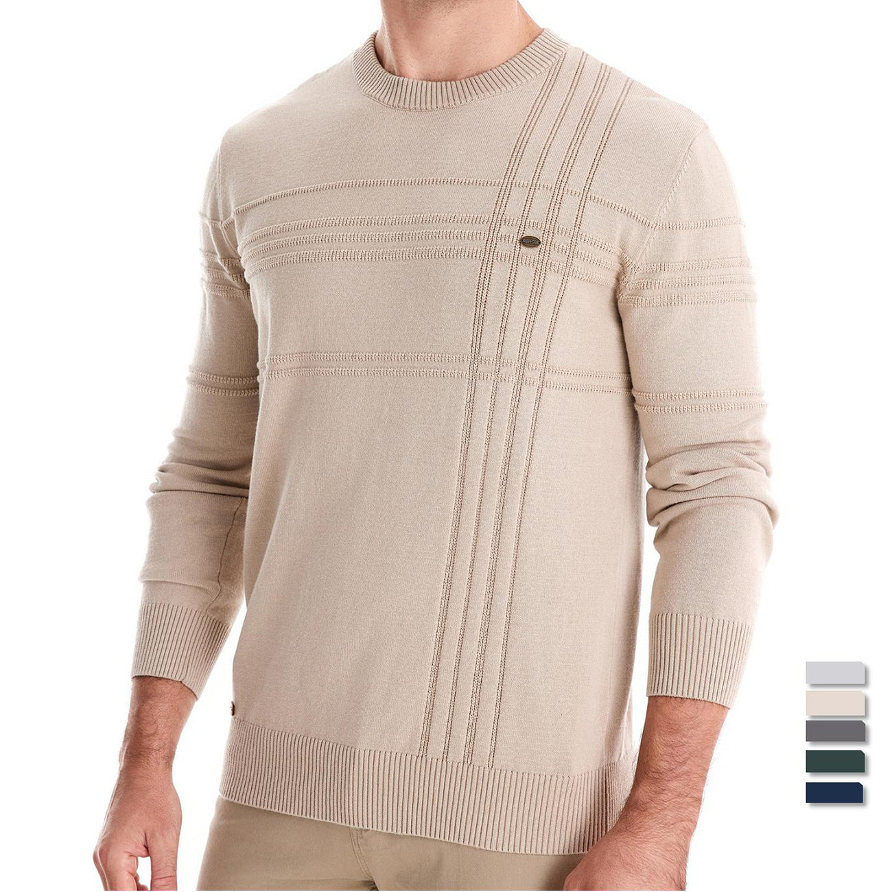 Pascal™ | Sweter z wzorem na piersi
