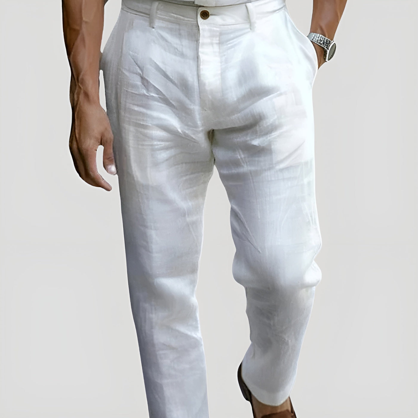 Alessandro |  Eleganckie spodnie lniane
