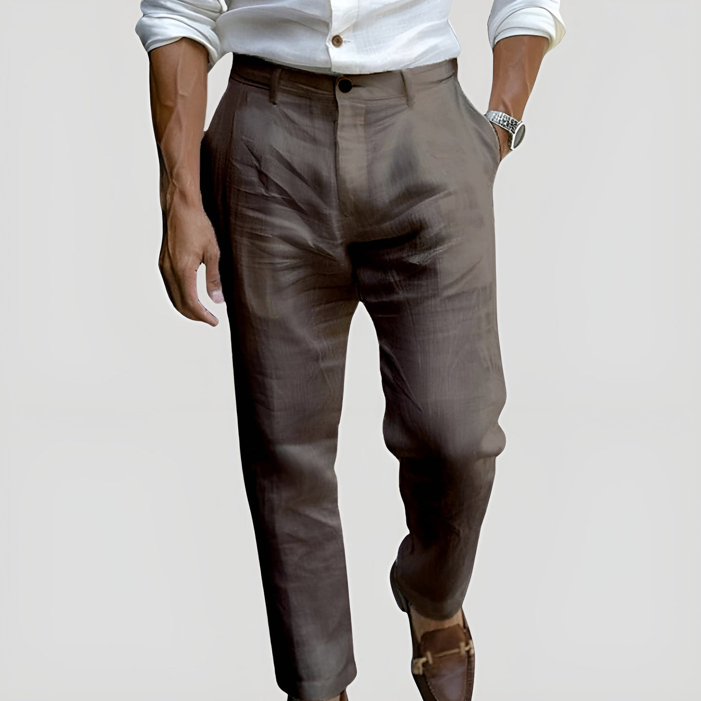 Alessandro |  Eleganckie spodnie lniane
