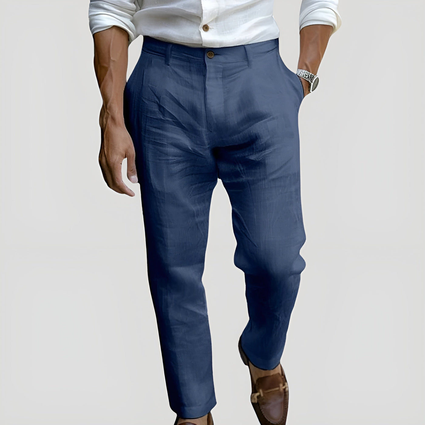 Alessandro |  Eleganckie spodnie lniane