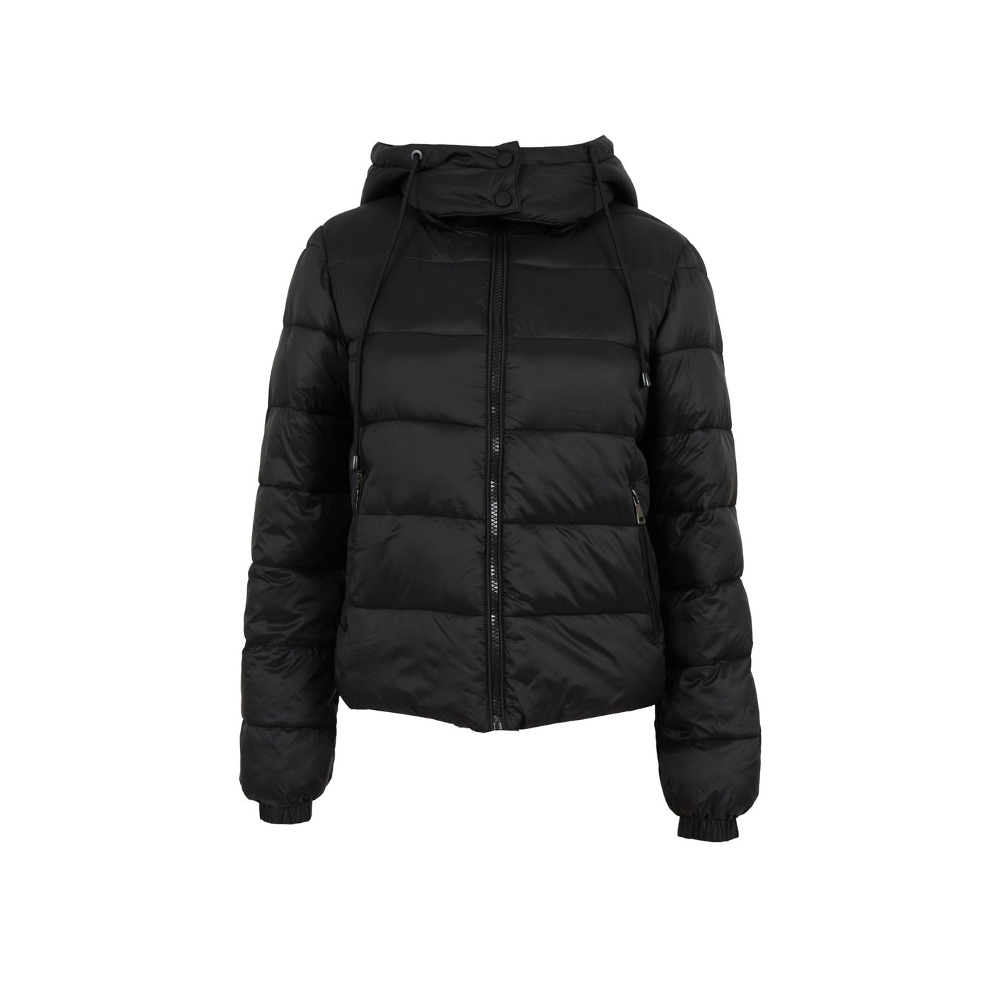 Pikowana kurtka puffer – czarna