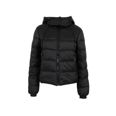 Pikowana kurtka puffer – czarna