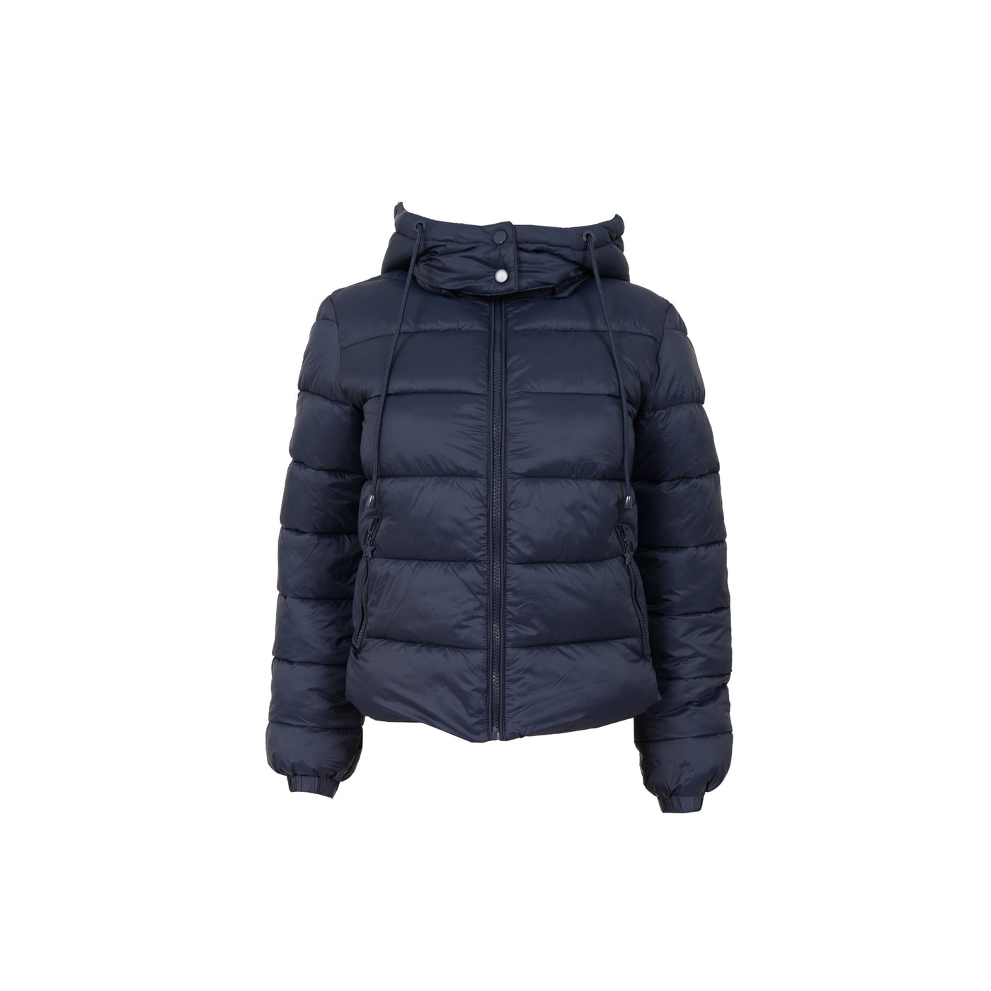 Pikowana kurtka puffer – granatowa