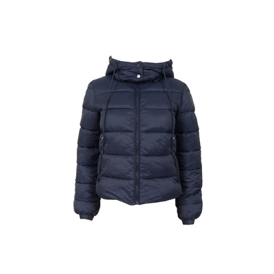 Pikowana kurtka puffer – granatowa