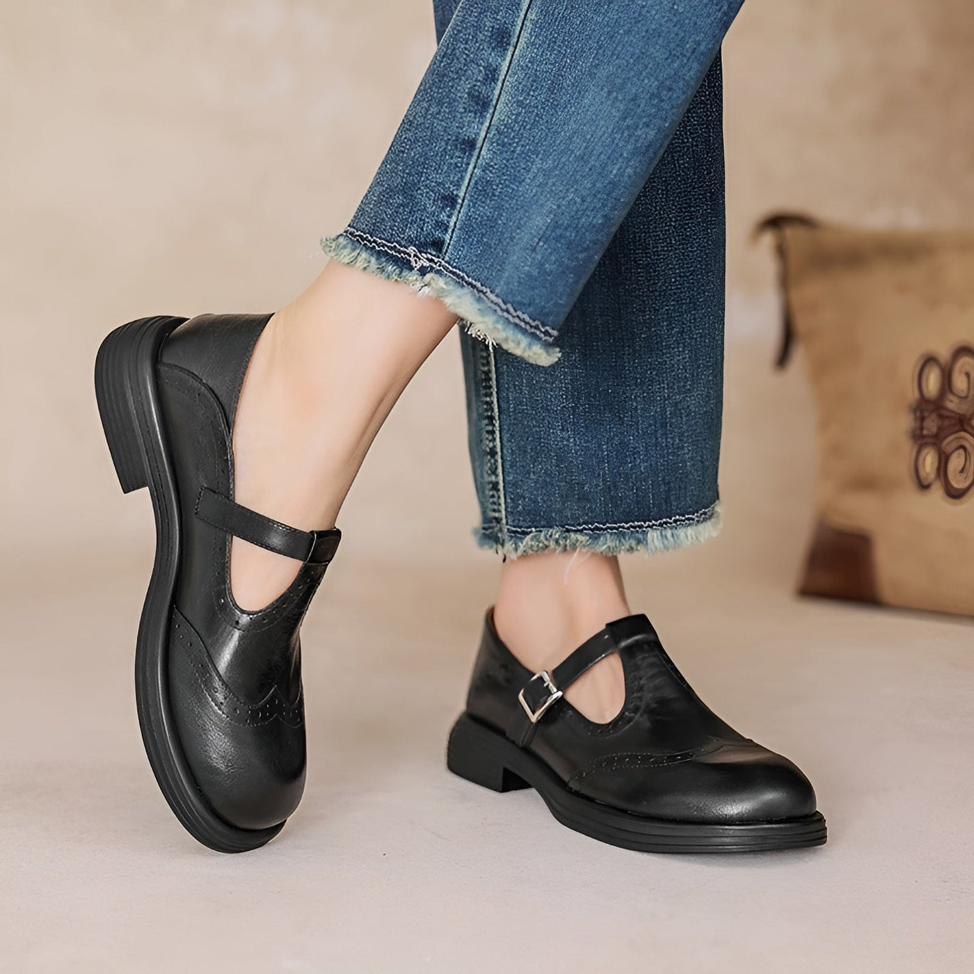 Eulalia | Eleganckie Mary Jane ze skóry