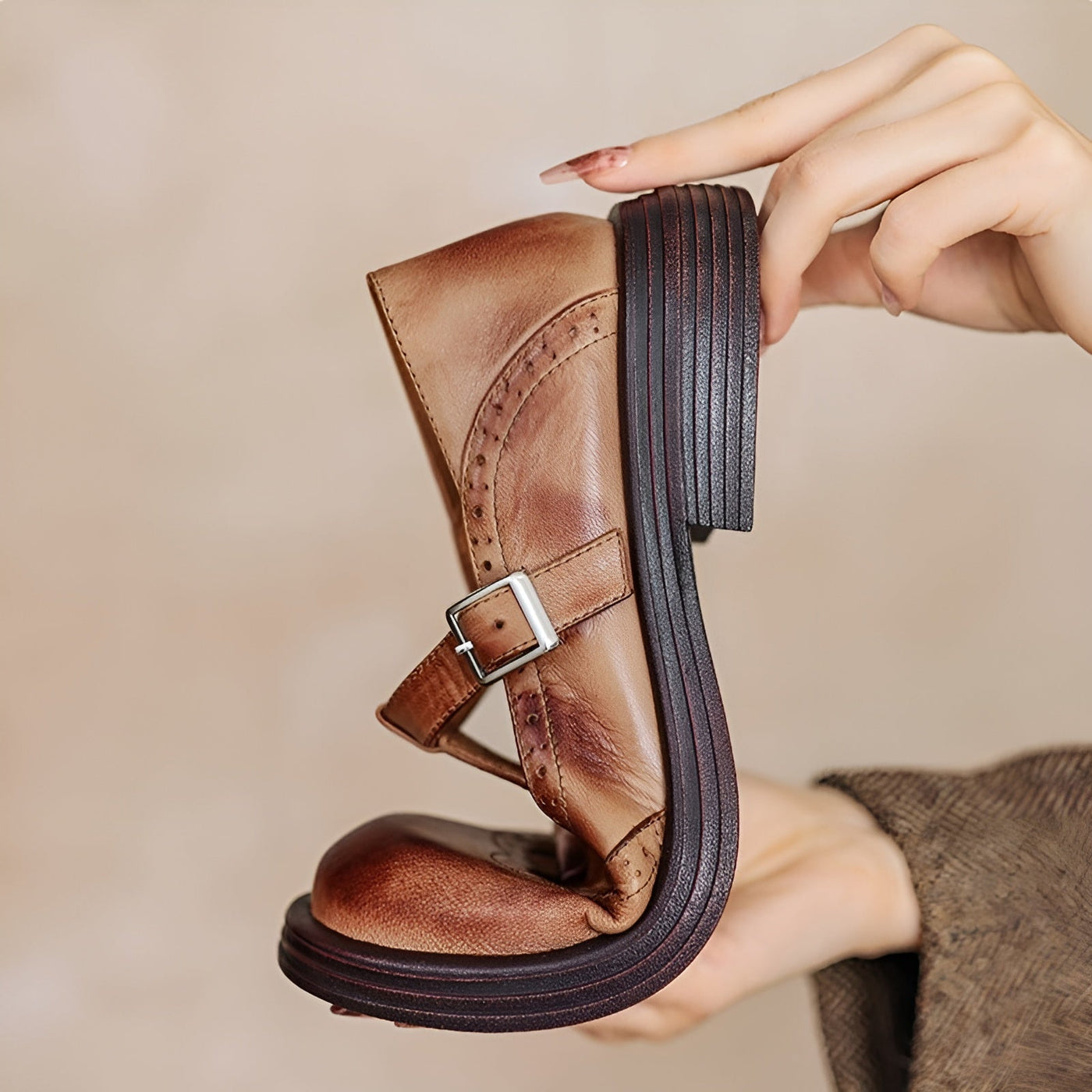Eulalia | Eleganckie Mary Jane ze skóry