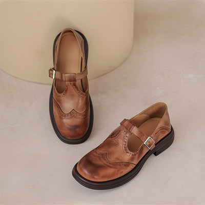 Eulalia | Eleganckie Mary Jane ze skóry